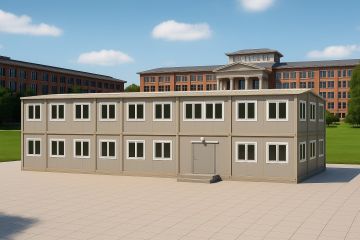 سكن طلابي بوحدات حاويات جاهزة الصنع