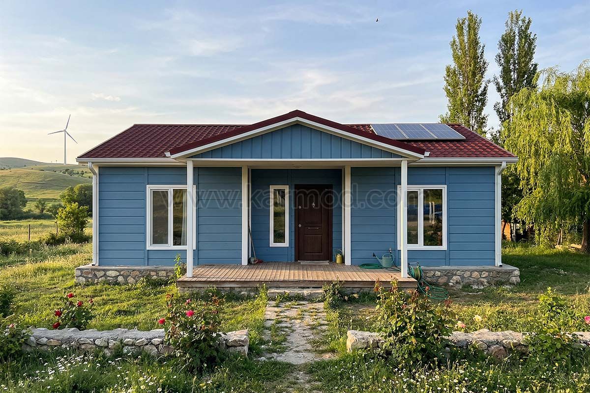 Geschichten über den Wiederaufbau nach Erdbeben mit Stahlhäusern