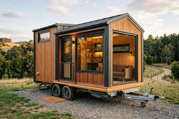 Diseño de jardín minimalista para casas diminutas