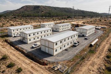Alt ve Üstyapı Projelerine Konteynerden İşçi Saha Kampları