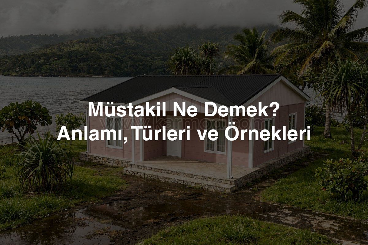 Müstakil Ne Demek? Anlamı, Türleri ve Örnekleri