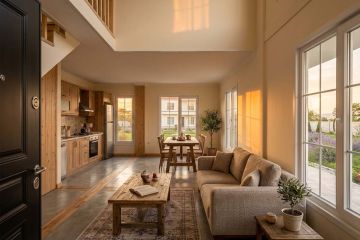 Tendances minimalistes en matière d'architecture intérieure dans les villas en acier