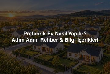 Prefabrik Ev Nasıl Yapılır: Adım Adım Rehber Rehber & Bilgi İçerikleri
