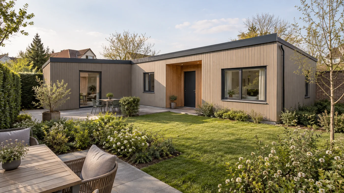 Petite maison préfabriquée pour la Belgique