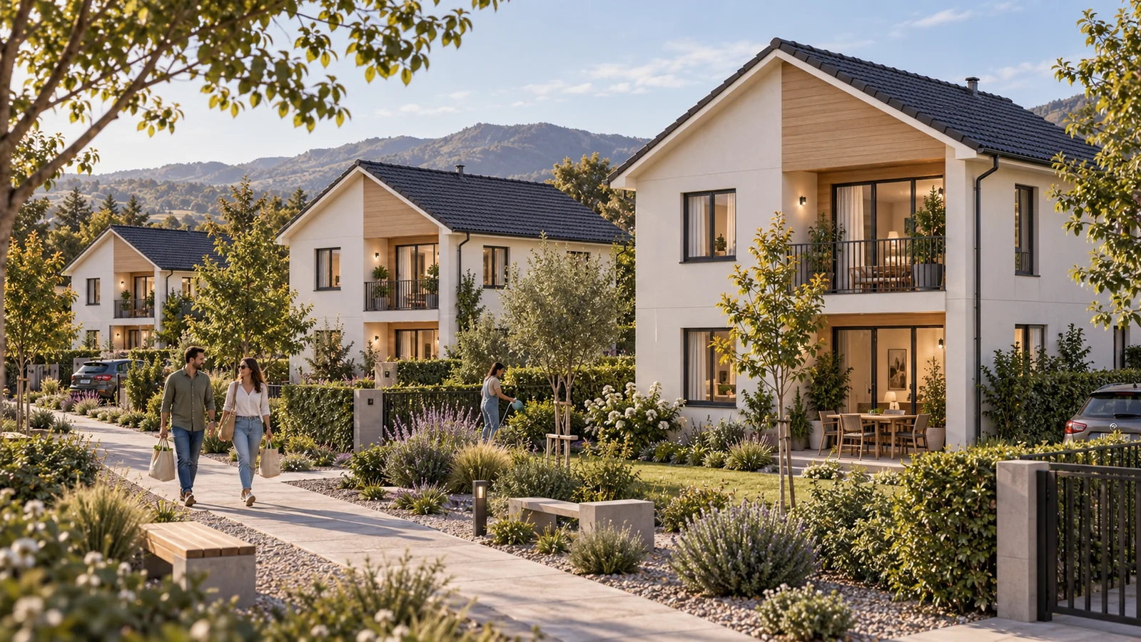 Maisons préfabriquées à étage au Chili