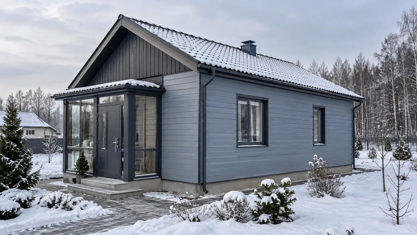 Maison préfabriquée pour le Bélarus