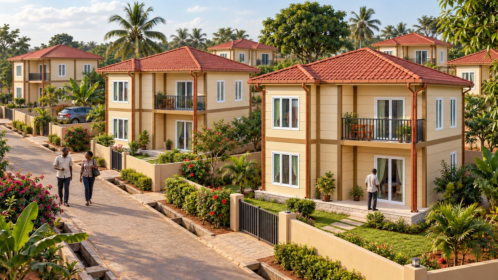 Maisons préfabriquées pour le Bénin