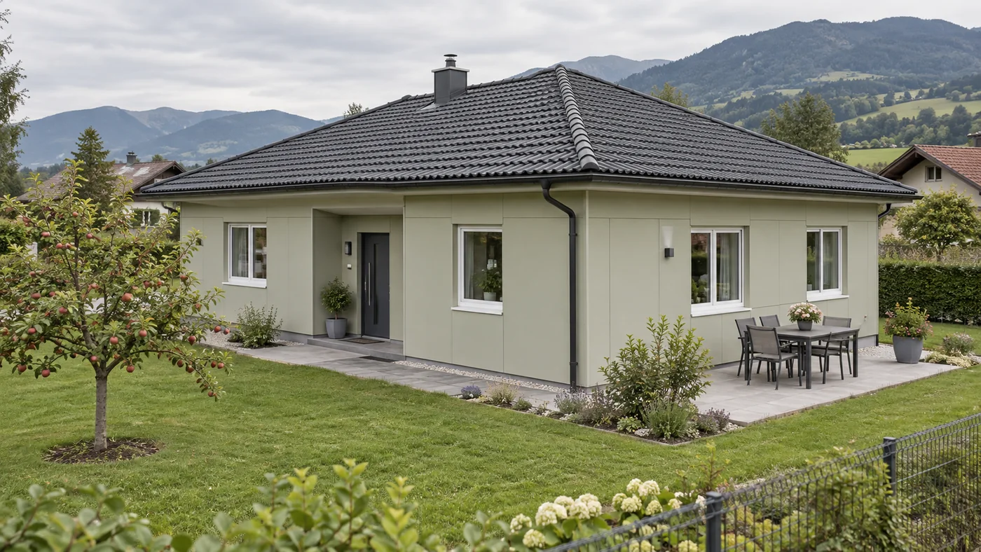 Maison préfabriquée de plain-pied pour l’Autriche