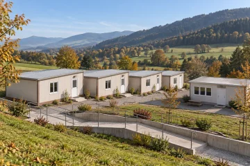 Container Für Flüchtlinge in der Schweiz