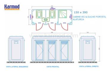 Plantas de WC & Duche