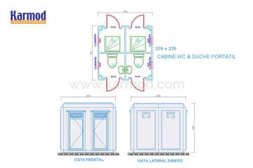 Plantas de WC & Duche