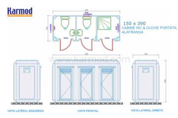 Plantas de WC & Duche