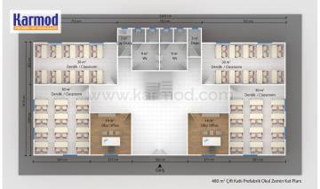 Prefabrik Okul Planları