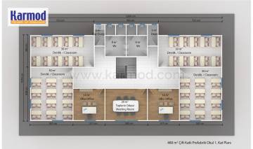 Prefabrik Okul Planları