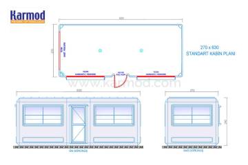 Modüler Kabin Planları