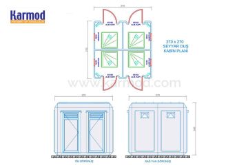 Seyyar Tuvalet ve Duş Planları