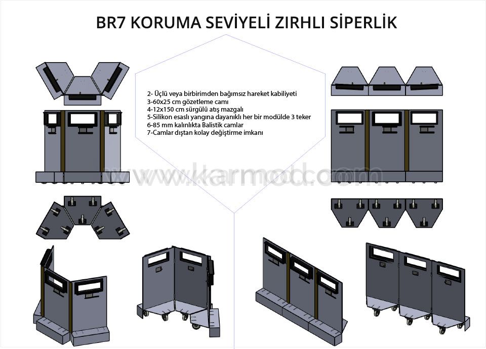 Koruma Seviyeli Zırhlı Siperlik