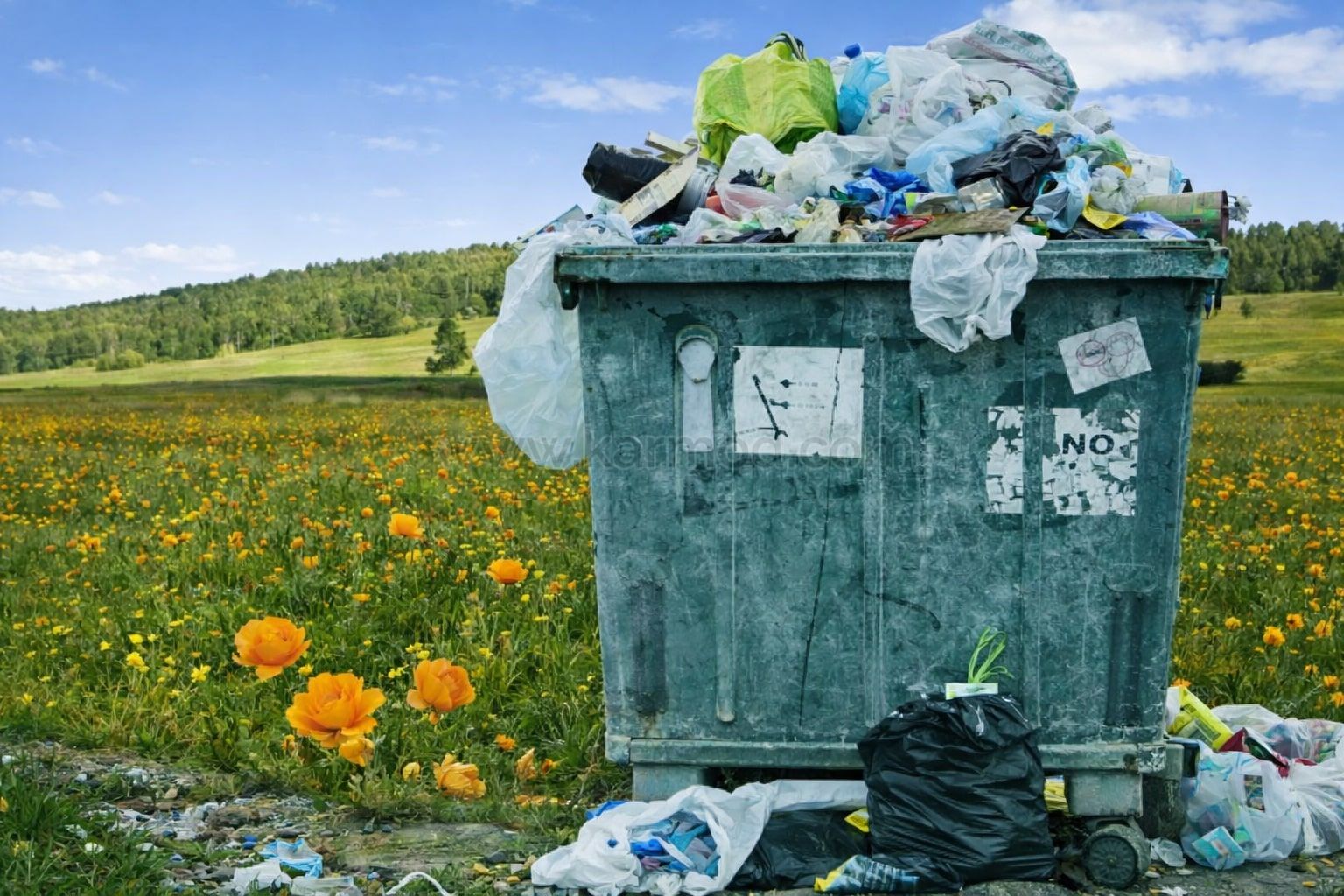 Conteneur pour ordures ménagères