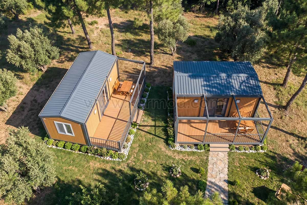 agriculture biologique avec tiny house