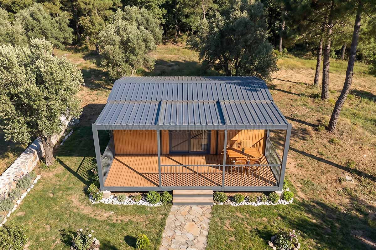 biologische Landwirtschaft mit Tiny House