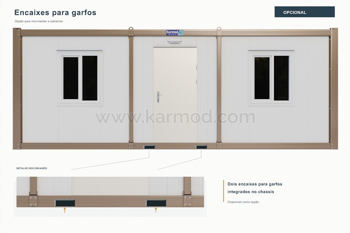 Entradas para garfos de empilhador