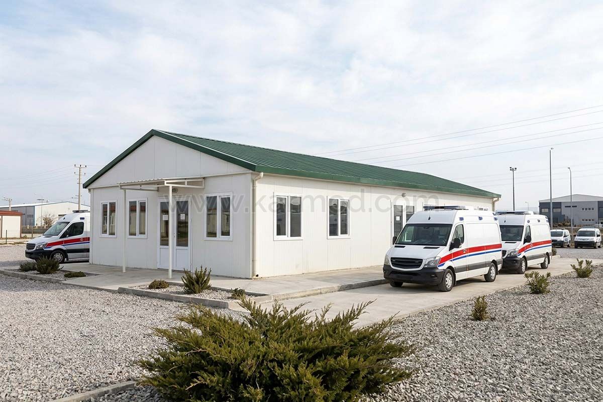 prefabrik kamp ve hastane yapıları