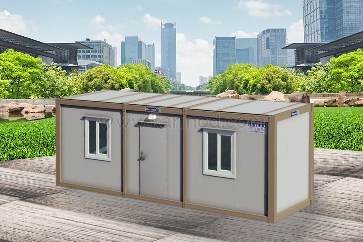 K3001: 2 комн+мойка, Упакованный Контейнер, 2,3х6 м