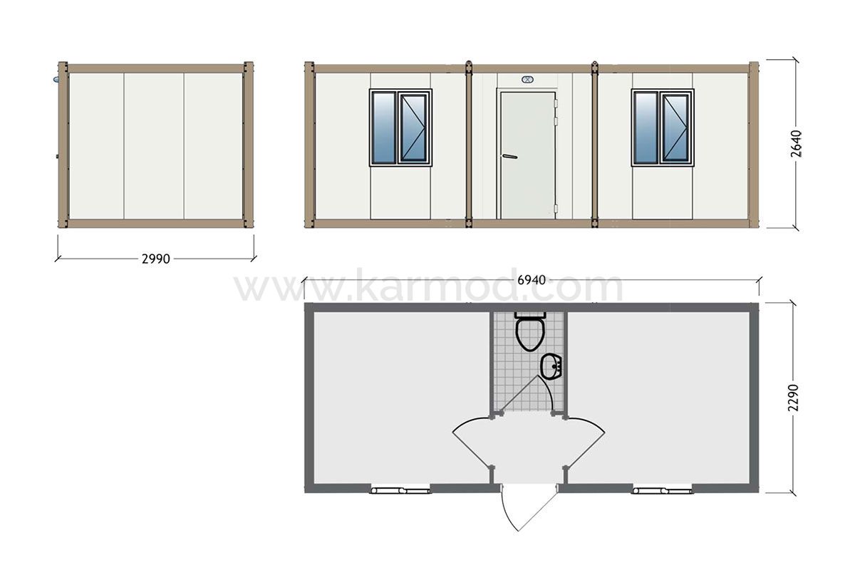 Bungalow Chantier Dimension Bungalow De Chantier 3 M tres DFXDX Bungalow Chantier Dimension Bungalow De Chantier 3 M tres DFXDX