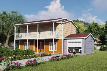 Сталевий дуплекс 200 м²