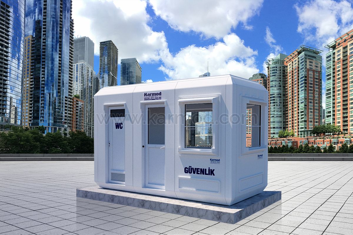 150x390 Пост охраны с санузлом