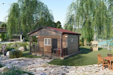 Дуплекс Збірний Будинок 28 м²