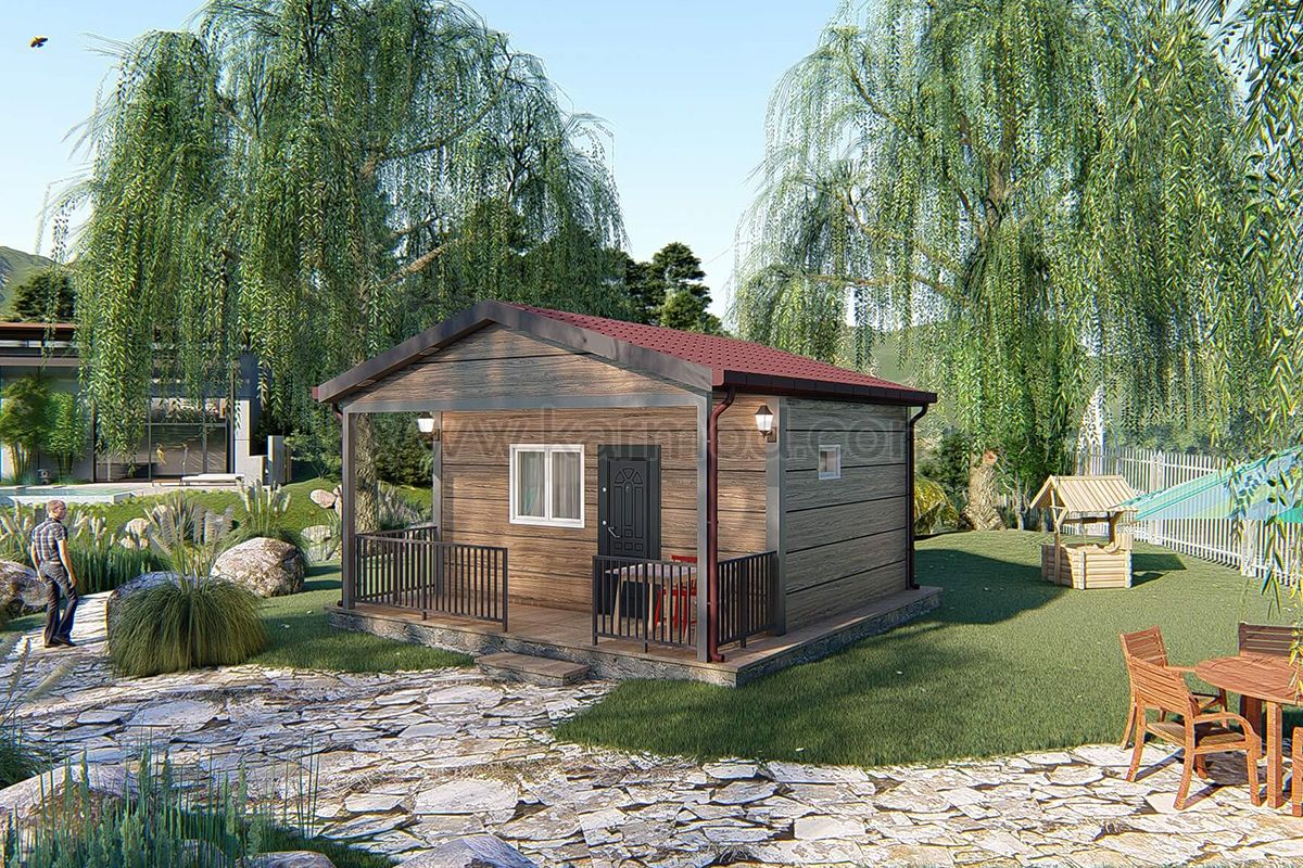 Одноэтажный сборный дом 28 м²