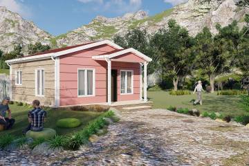 Дуплекс Збірний Будинок 45 м²