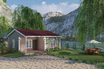 Дуплекс Збірний Будинок 67 м²