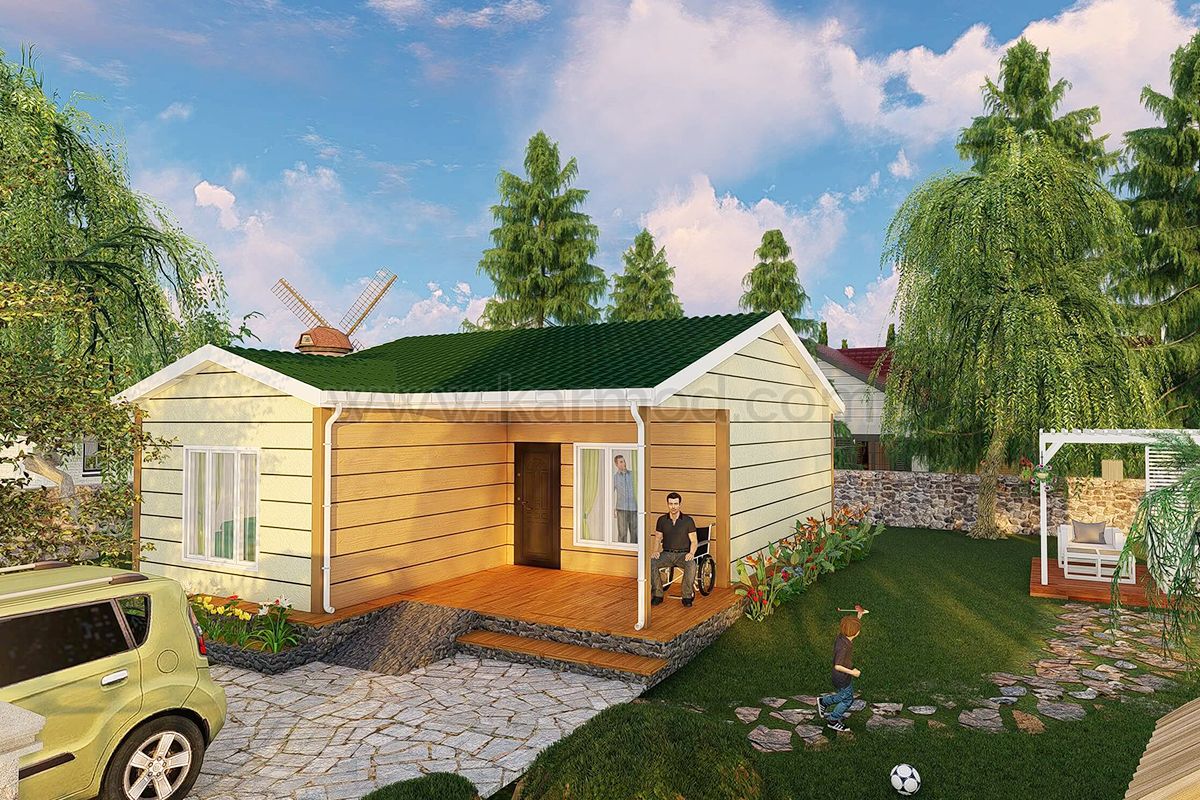 Дуплекс Збірний Будинок 75 м²