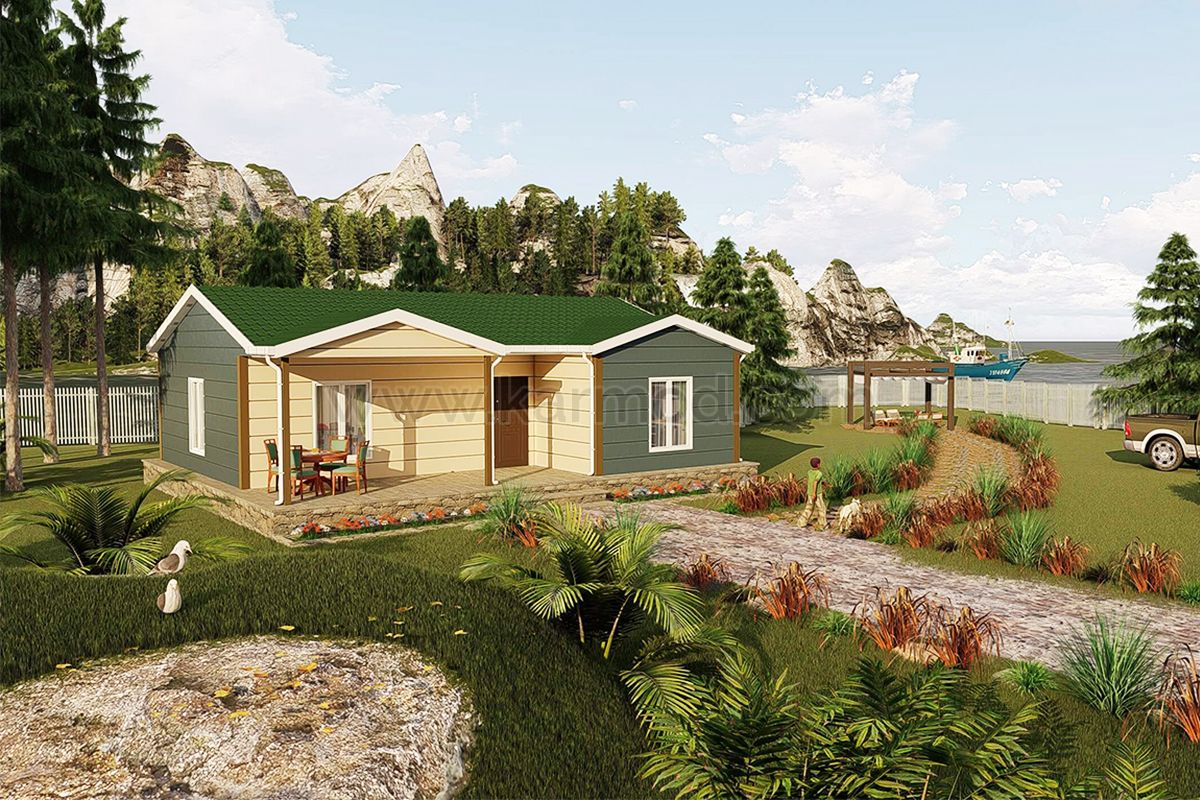 Дуплексний Збірний Будинок 88 м²