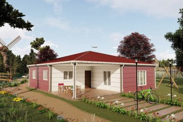 Дуплекс Збірний Будинок 118 м²