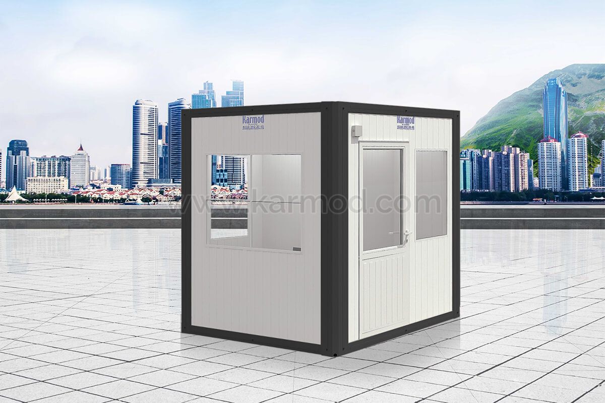 210x210 Пост охраны с санузлом панельный