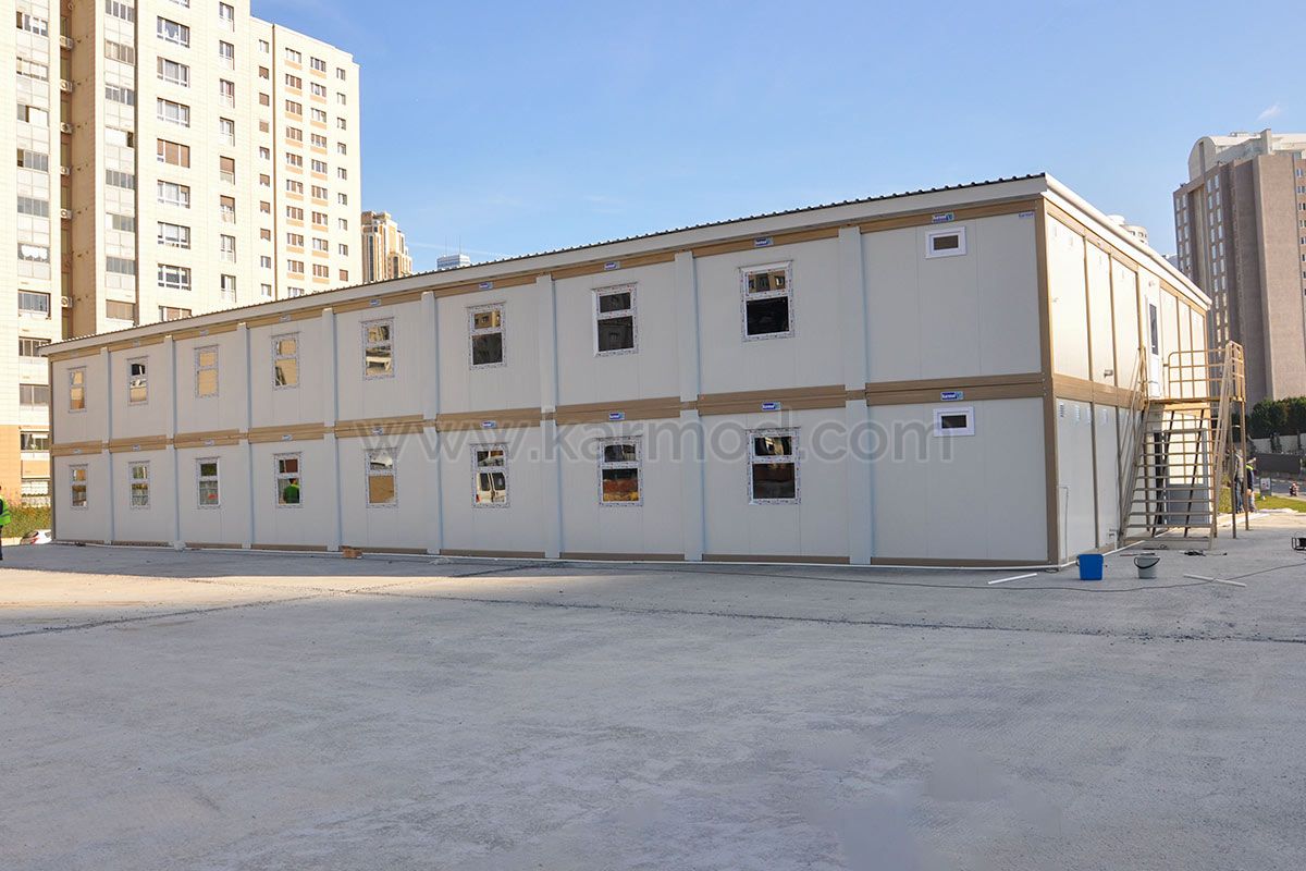 1.156 m² Модульные общежития