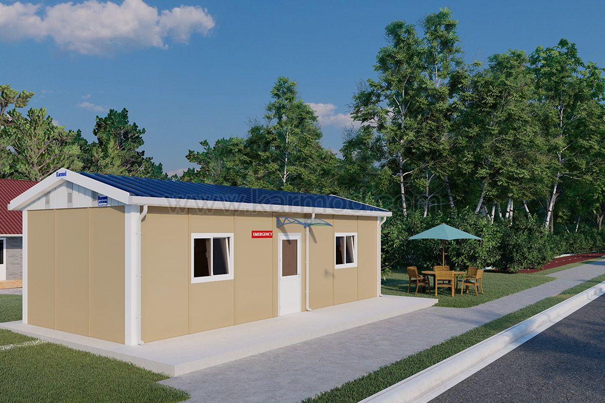 Будинок для біженців з 2 кімнатами