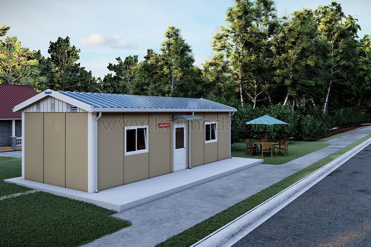 Дом с двумя комнатами для беженцев