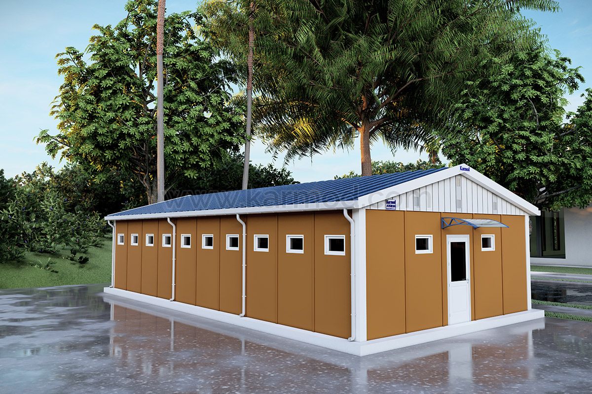 Туалет та душ на 20 місць