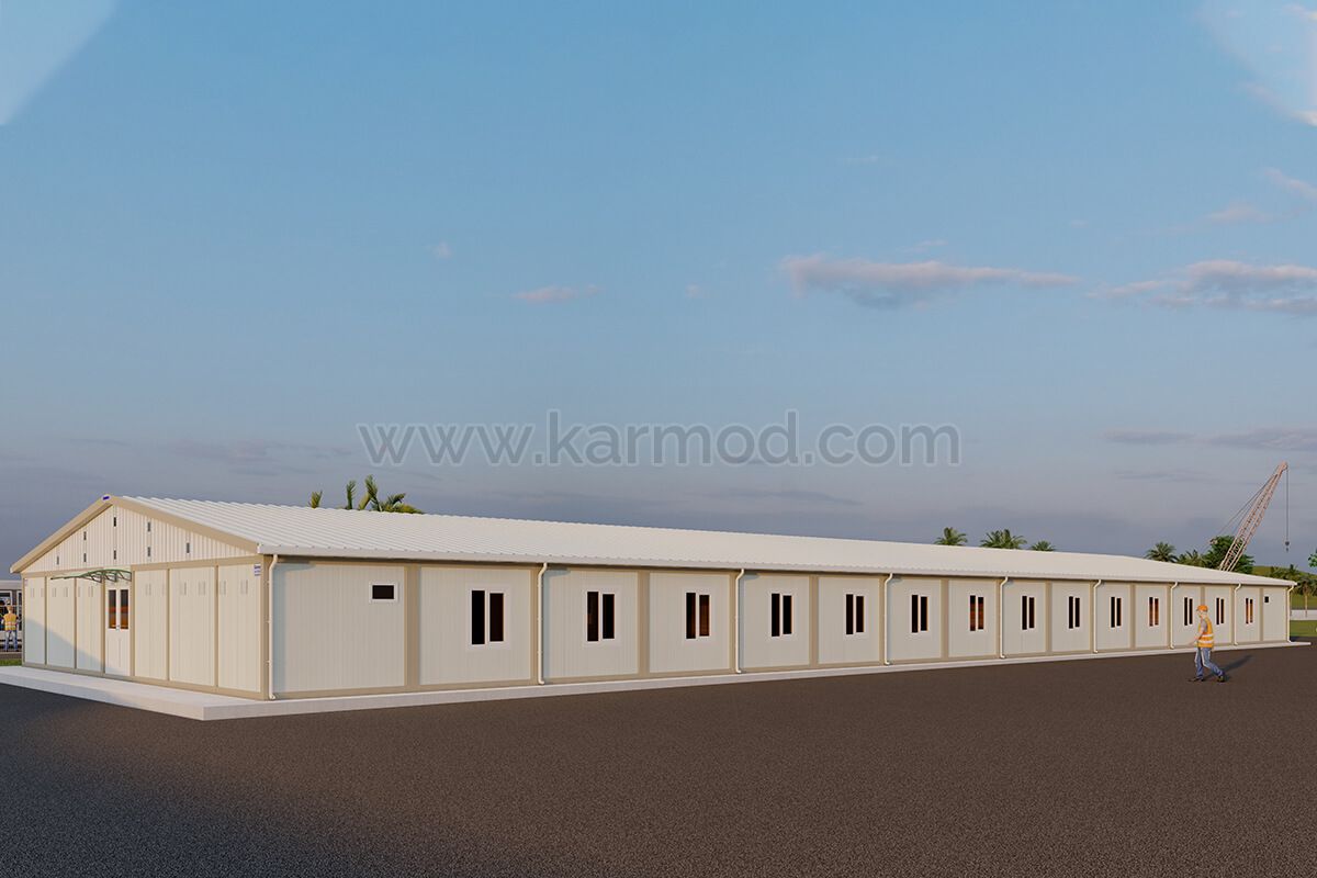 کانتینر خوابگاه کارگری 104 نفره