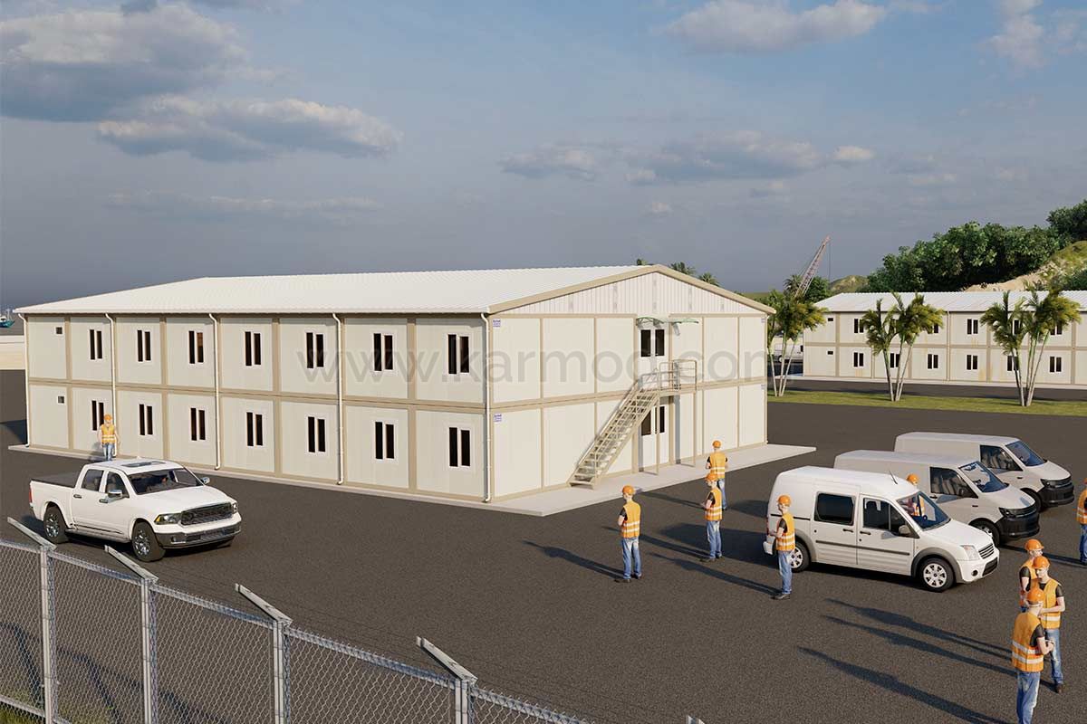 Контейнер для гуртожитку для робітників на 112 осіб