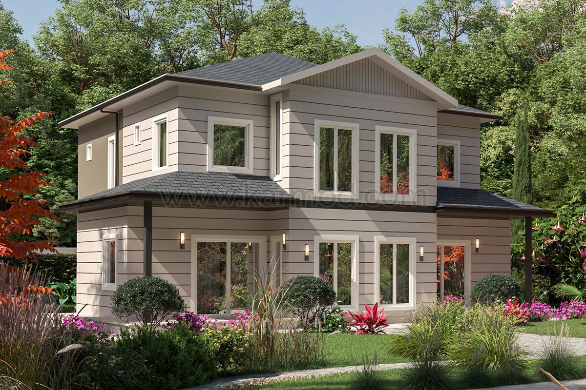 Двухэтажный стальной дом 5