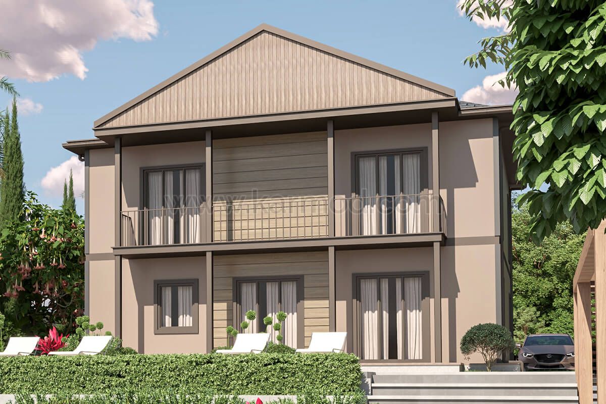 منزل فولاذي مزدوج الطوابق 7