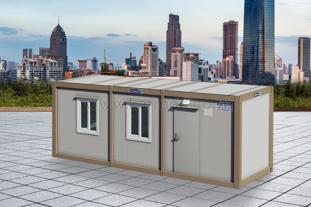 K2005: 1комн+душ+туалет, Контейнер 3х7 м