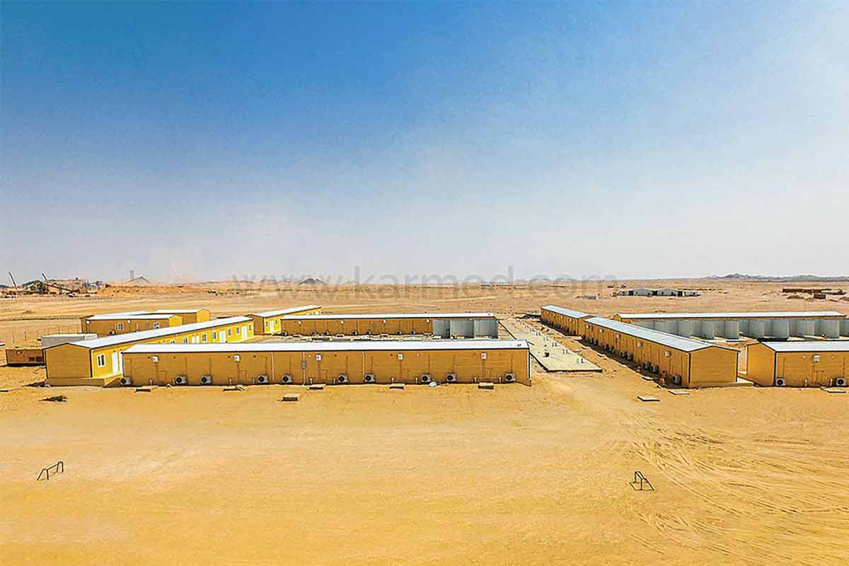 Estruturas de campo da mina de ouro, Abu Hamad