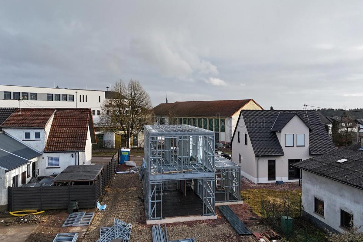 Проект нового сталевого будинку в Саарланді, Німеччина