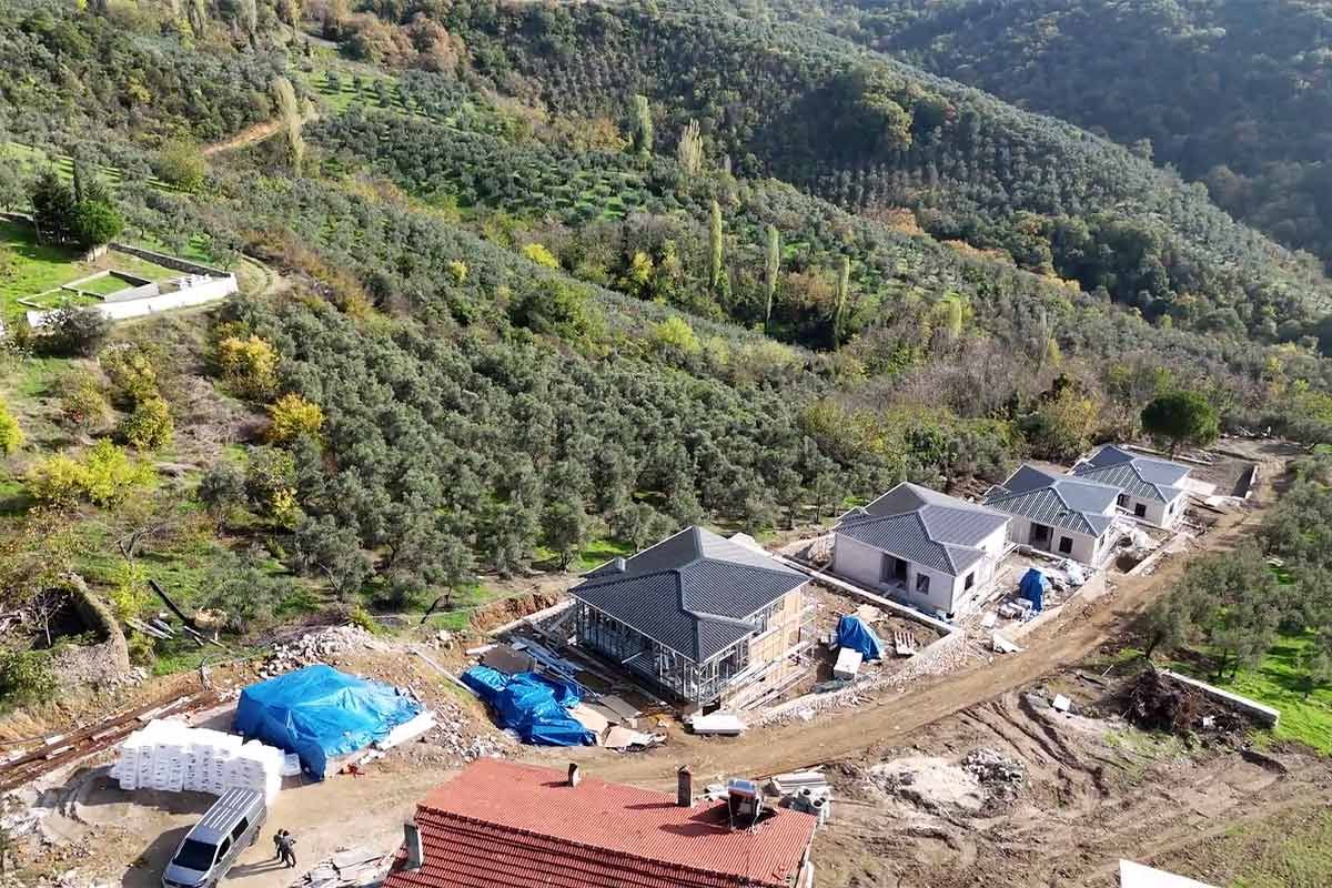 Сучасний проект житлового комплексу з віллами зі сталевою конструкцією